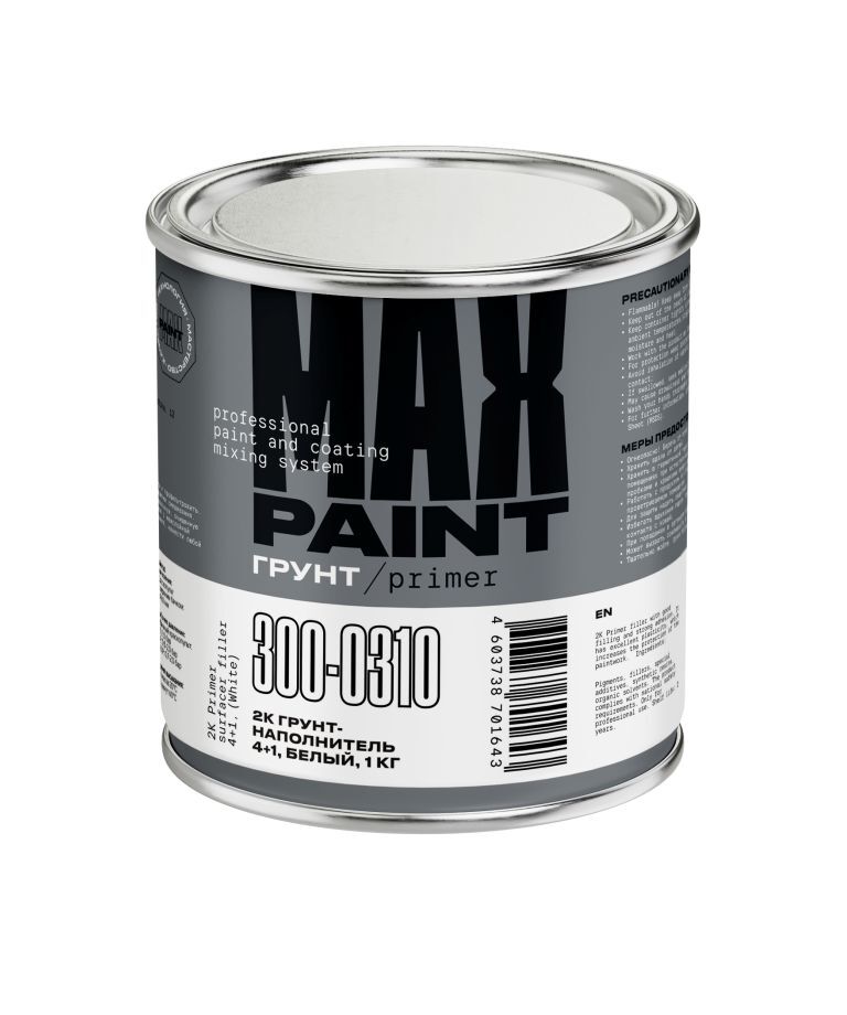 Max Paint 2К Грунт-наполнитель 4+1 (белый) 4 кг